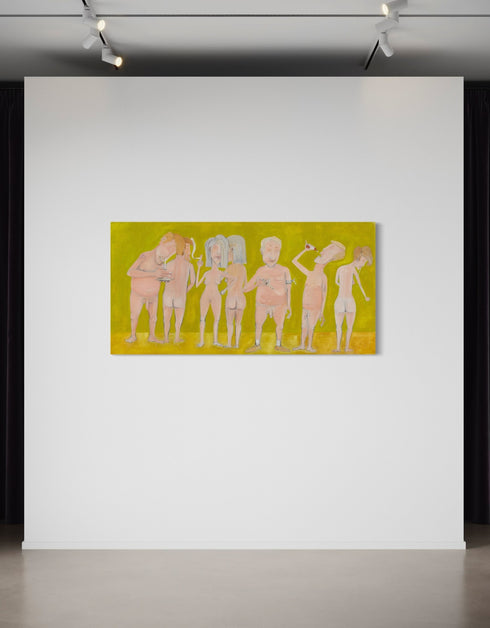 Naked People Doing Drugs | Framed Giclee Print on Canvas